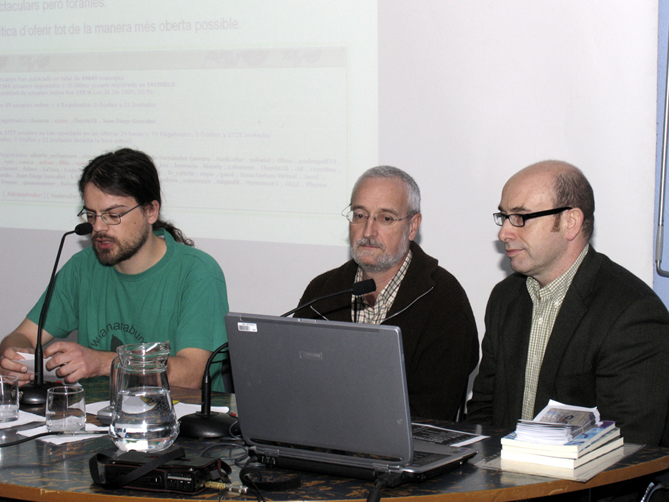 Xavier Roig, Xavier Espadaler i Federico García. Foto J. Vidal
