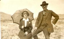 Carme Bofill i Joan Baptista d’Aguilar-Amat i Banús a Núria, 1920 Arxiu Aguilar-Amat